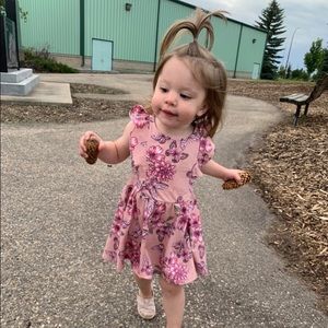 2T Pink Floral Dress